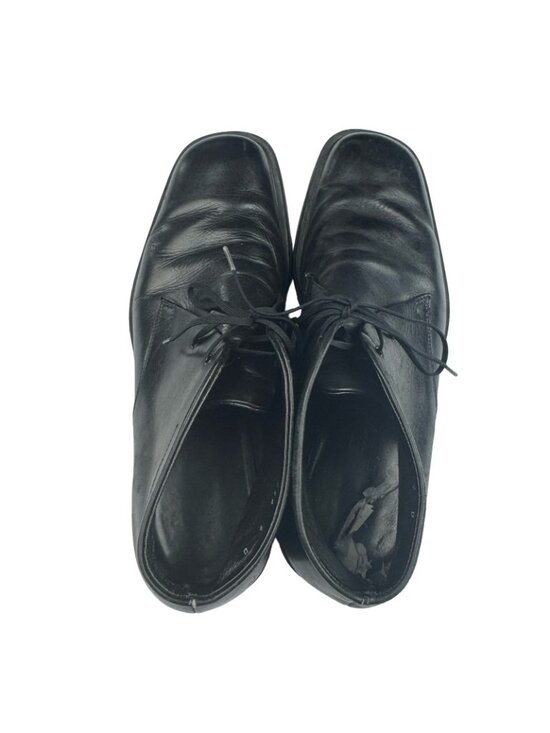 Salvatore Ferragamo Leather Chukka Boots Black • Italy • Mens Size 9D US
